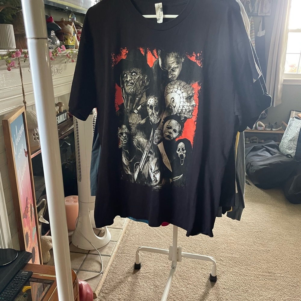 Black Horror Graphic T-Shirt